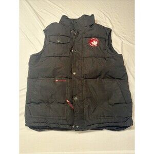 Canada Weather Gear ~ Black Insulated Full Zip  Puffer Vest ~Mens L